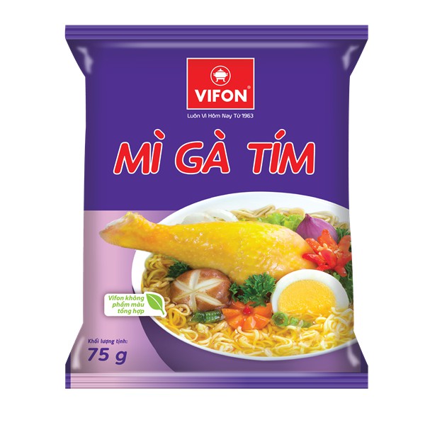 Thùng 30 gói MÌ GÀ TÍM VIFON