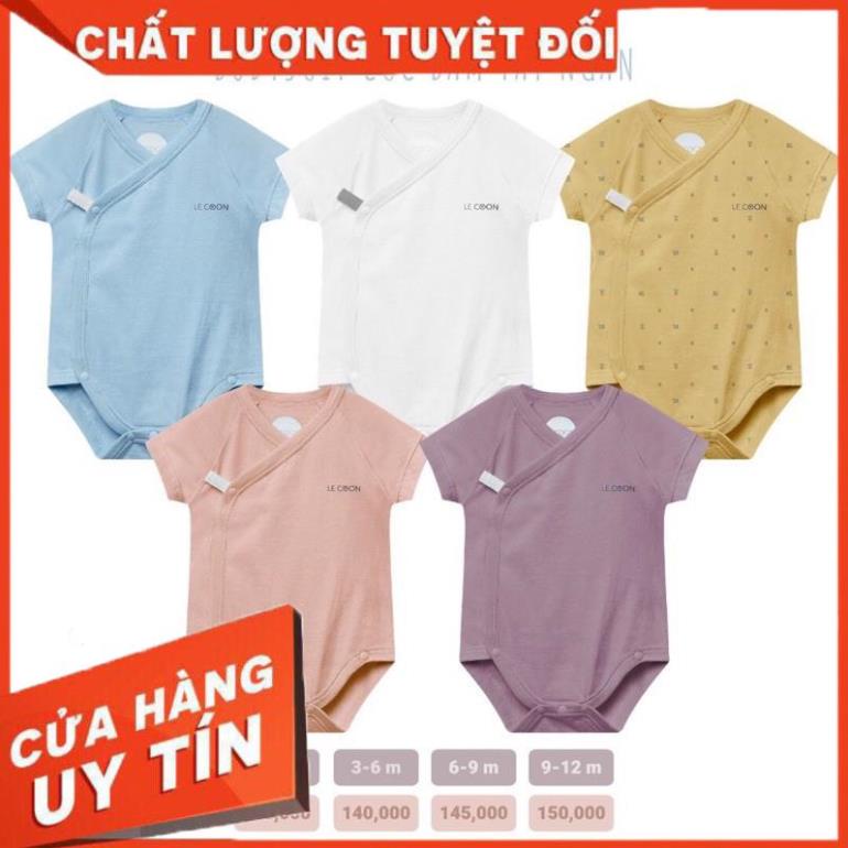 LECOON - Body chíp cộc cúc bấm cài lệch LC0605 Size 0M 3M 6M 9M