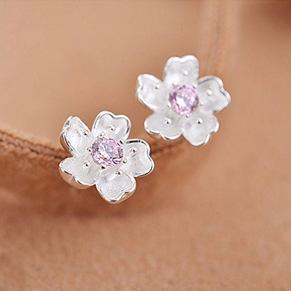 MXGOODS Khuyên Tai Hoa Anh Đào Màu Sắc Thanh Lịch