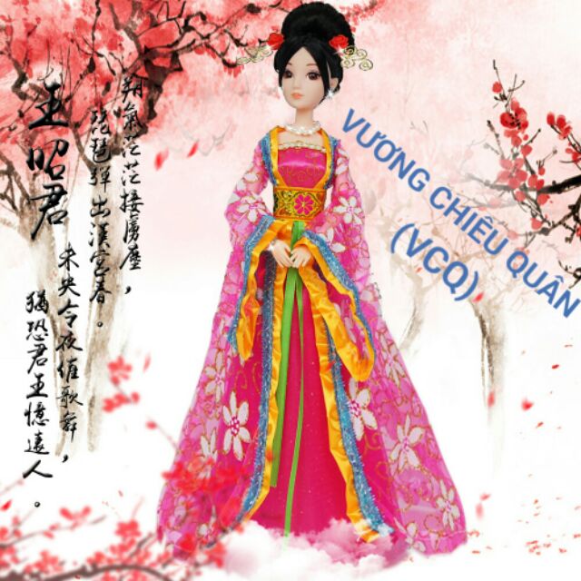 Váy cổ trang cực xih cho búp bê