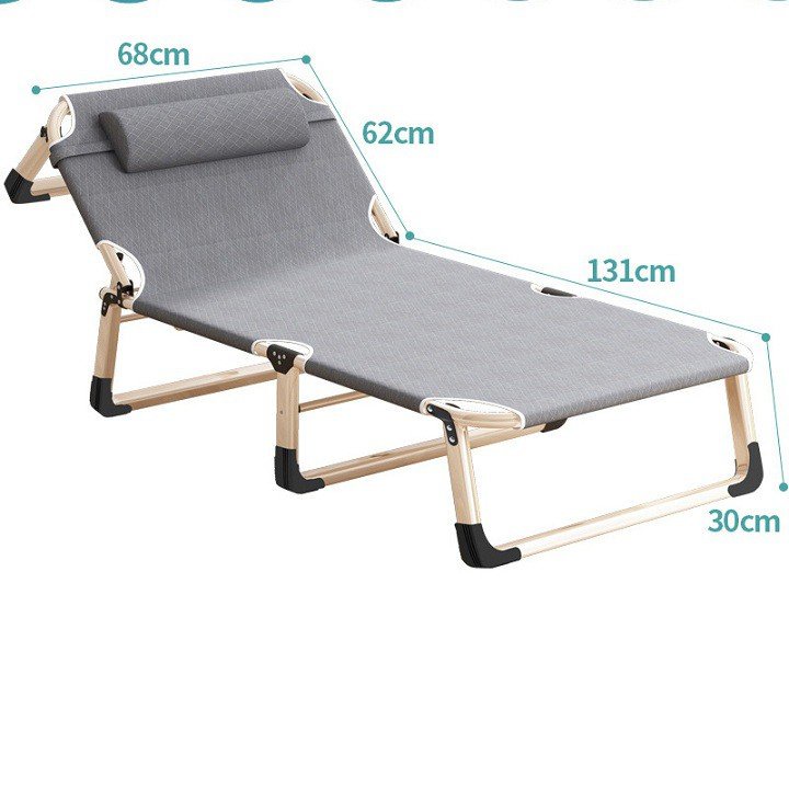 Giường gấp văn phòng, giường xếp gấp gọn nghỉ trưa  4 chân tiện lợi  68 x 193cm gd275