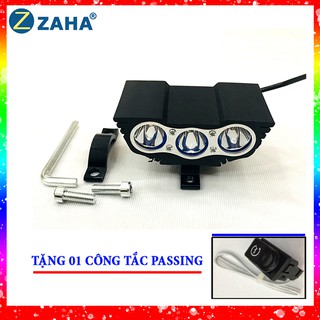 Đèn pha led trợ sáng MẮT CÚ X3 30W 3600Lumen + TẶNG CÔNG TẮC PASSING ĐÁ ĐÈN