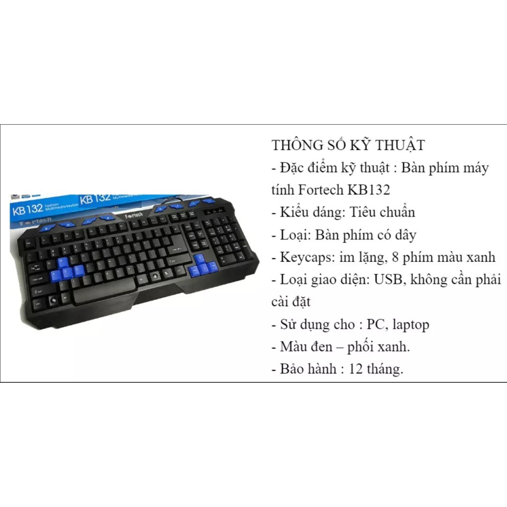 Bàn Phím Gaming - Bàn Phím R8 Bosston Mini Fortech KB132 -Hàng Chính Hãng Bảo Hành 12 Tháng