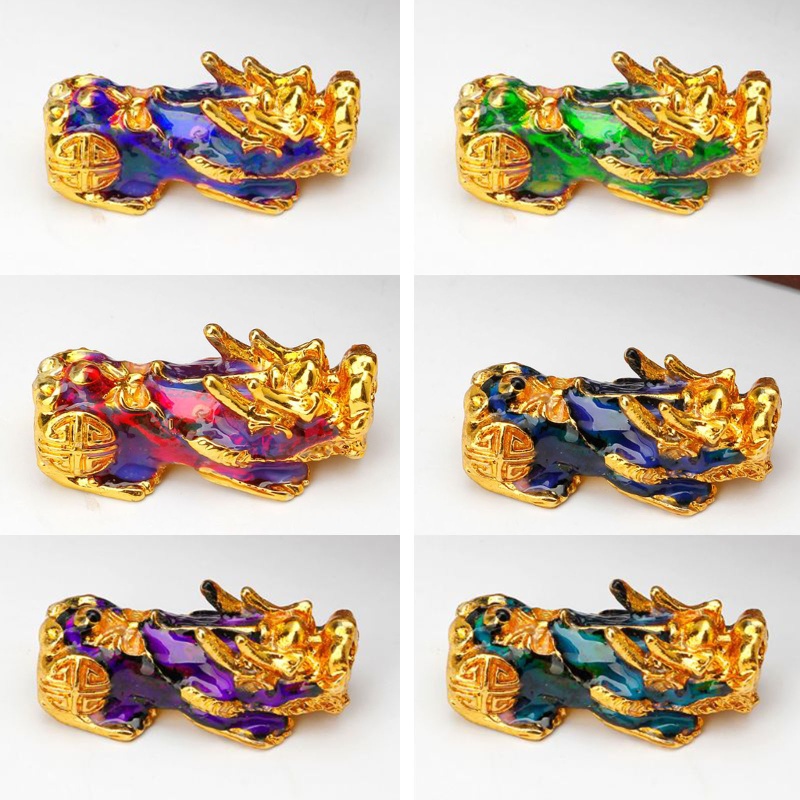 Vòng Tay Chuỗi Hạt Đá Obsidian Hình Rồng May Mắn Cho Nam Và Nữ