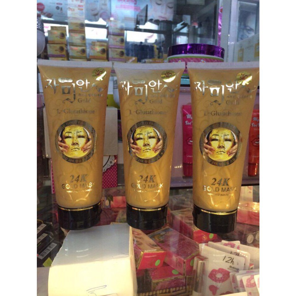 [100%Thai] Mặt nạ vàng 24 k Gold Mask chính hãng Hàn Quốc .