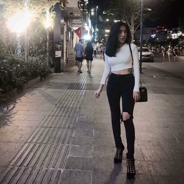 Áo body croptop tay dài | BigBuy360 - bigbuy360.vn