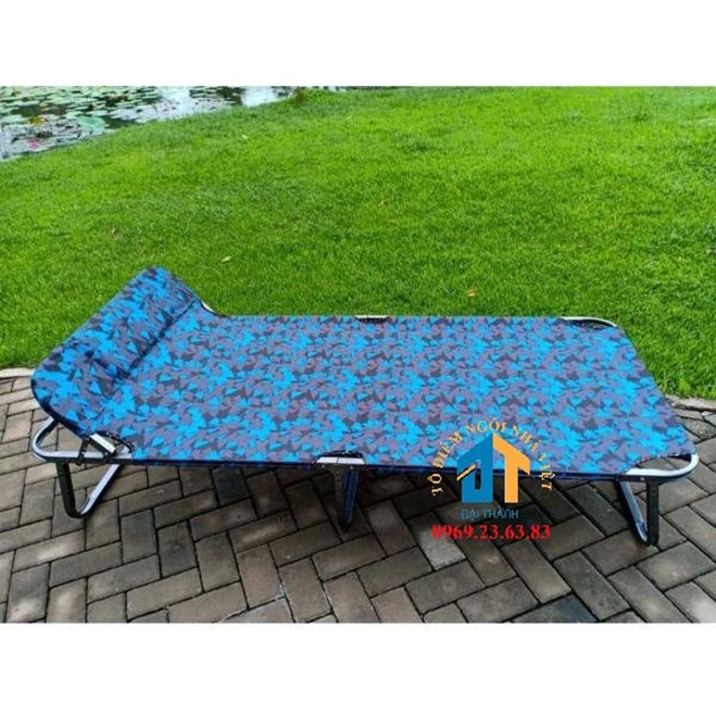 Giường xếp vải khung sắt cỡ đại RỘNG 90CM X DÀI 1M9 - MM06