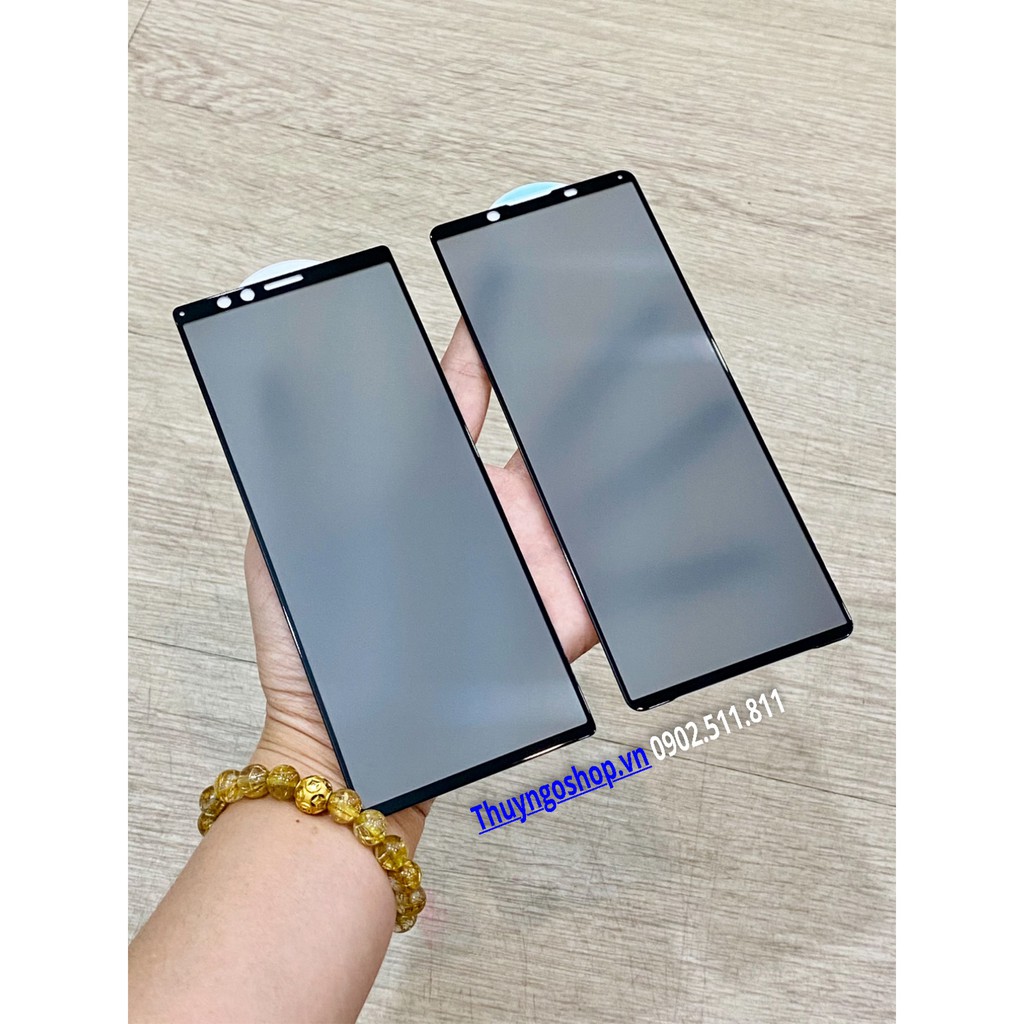 Kính cường lực chống nhìn trộm full màn hình Sony Xperia 1 III - Xperia 1 Mark II - Xperia 1 - Xperia 10 III