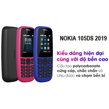 ĐIỆN THOẠI NOKIA 105 DUAL SIM 2019 2 SIM - CHÍNH HÃNG BẢO HÀNH 12 THÁNG | BigBuy360 - bigbuy360.vn