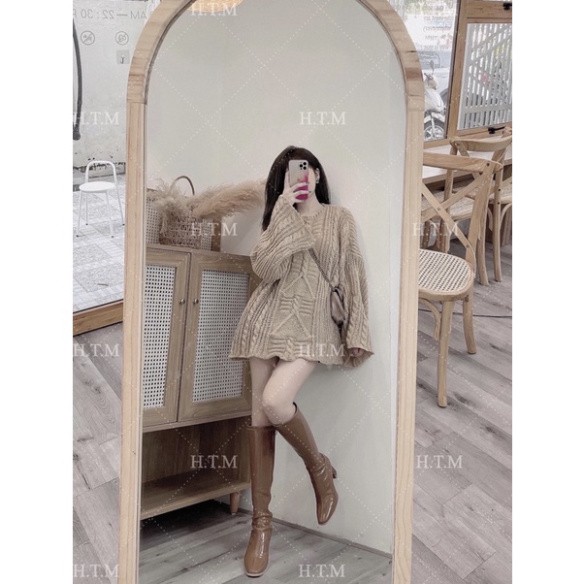 [ CÓ ẢNH THẬT + VIDEO TỰ QUAY ] Áo Len Dấu Quần Nâu Tây Hàng Quảng Châu Cao Cấp - Hàng nhập khẩu | BigBuy360 - bigbuy360.vn