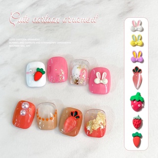 Charm nhí kute-charm cà rốt ,dâu tây,tai thỏ trang trí mong