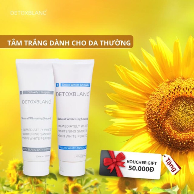 COMBO TẮM Ủ TRẮNG DA DETOX BLANC