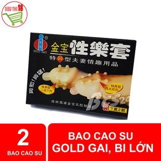 [hot] BAO CAO SU GOLD GAI BI LƠN, HỘP 2 CÁI [chính hãng]