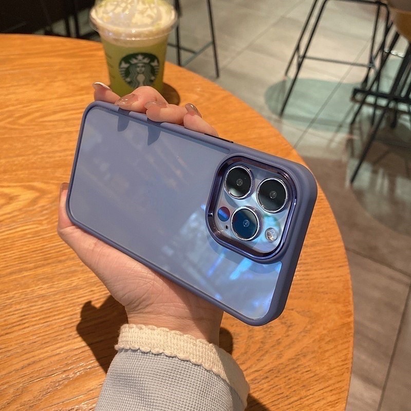 ￼Ốp lưng Kính FILADA vành camera bọc nhôm cho iPhone 14 Pro Max viền màu siêu đẹp không ố vàng