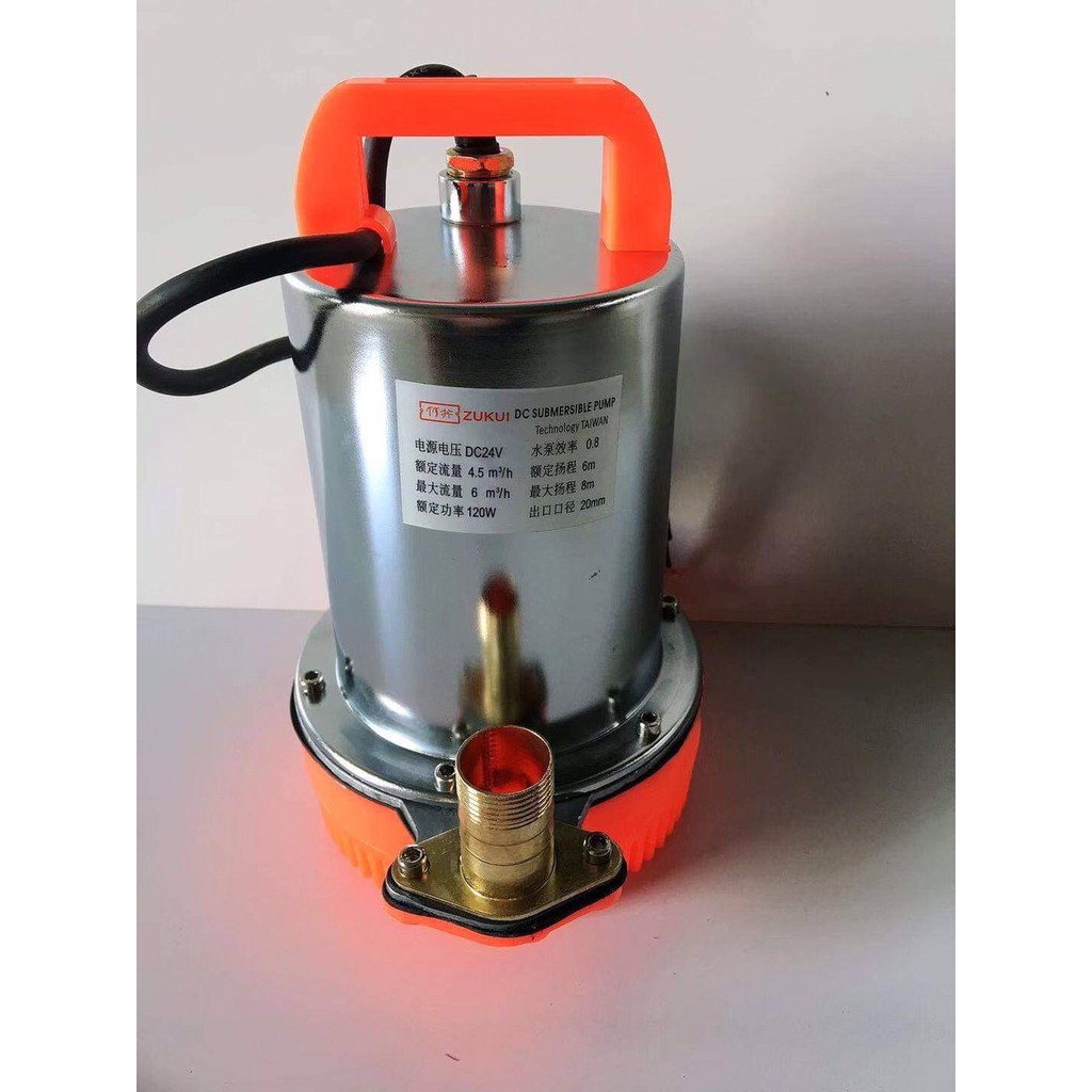 BƠM CHÌM 12V  INOX CHỐNG RỈ SÉT CÔNG SUẤT 180W