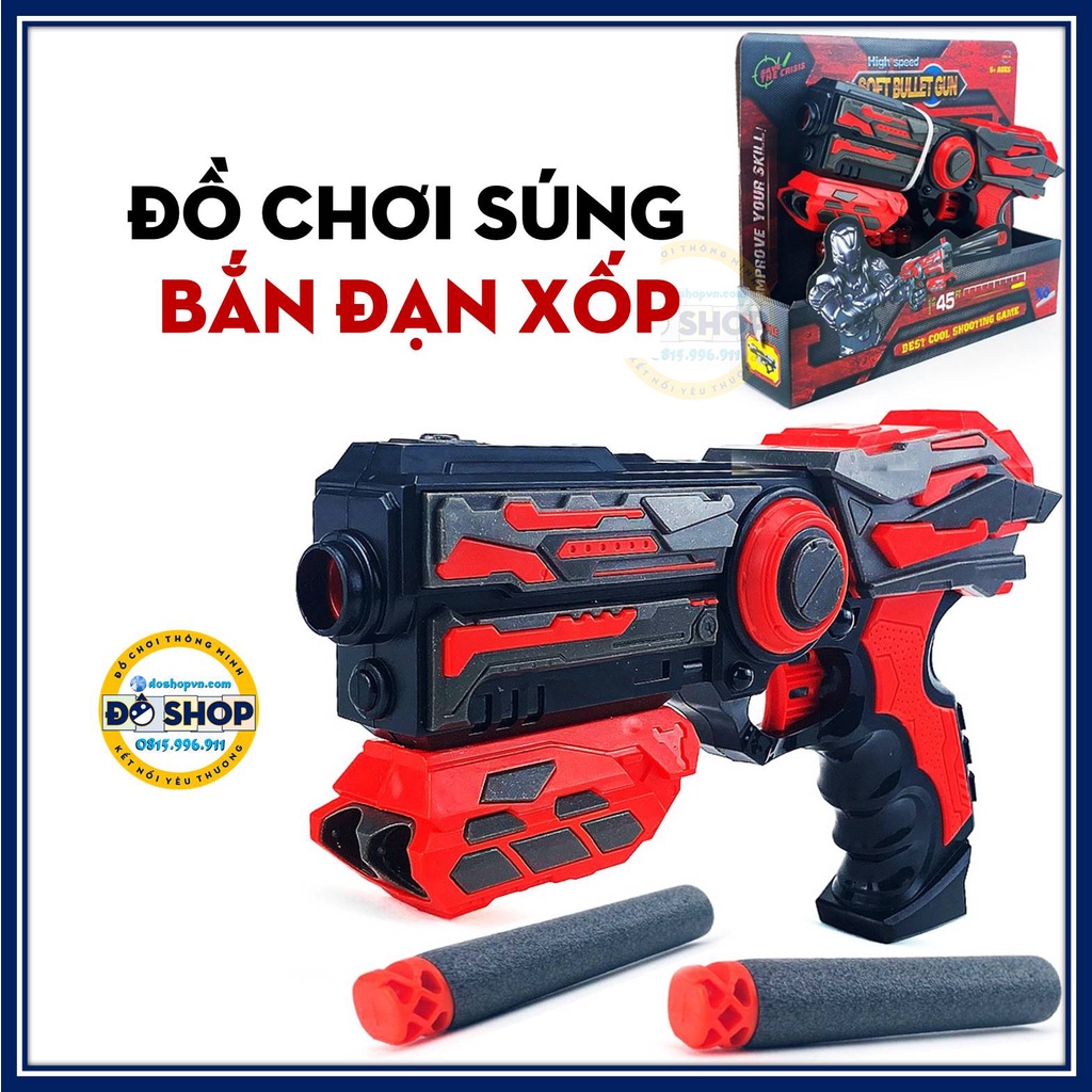 Đồ Chơi Trẻ Em SUNG Nerf Giá Rẻ Nhựa ABS Kèm Que Xốp NE.22 - Đô Shop