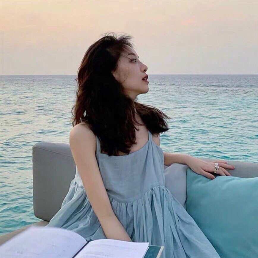 Đầm maxi babydoll 2 dây Xanh TH | BigBuy360 - bigbuy360.vn