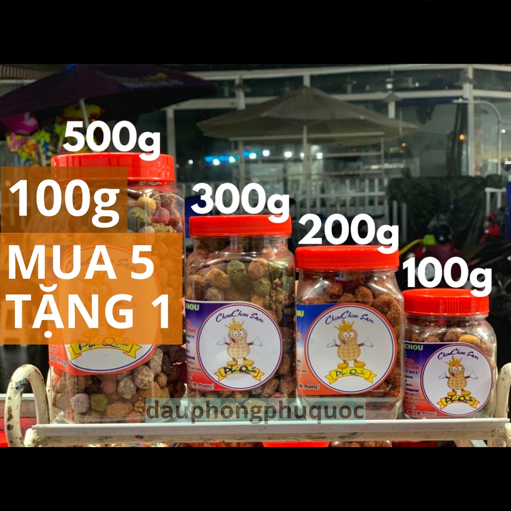 Đậu phộng chouchou Phú Quốc 30 vị CHOUCHOU SAM [HŨ 100g]