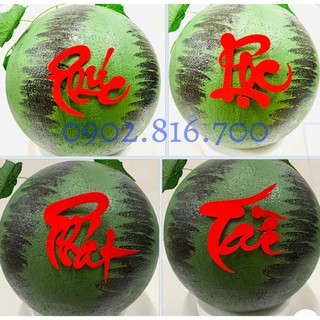 Set 4 chữ Decan chữ PHÚC - LỘC - PHÁT - TÀI dán dưa - bưởi phụ kiện trang trí tết