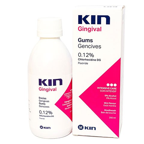 Nước súc miệng Kin Gingival 250ml - Chlorhexidine - giảm sưng nướu