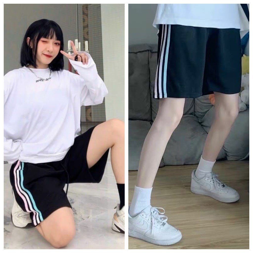 Quần đùi nam nữ 40-60kg form Unisex hàng may kỹ chất vải đẹp