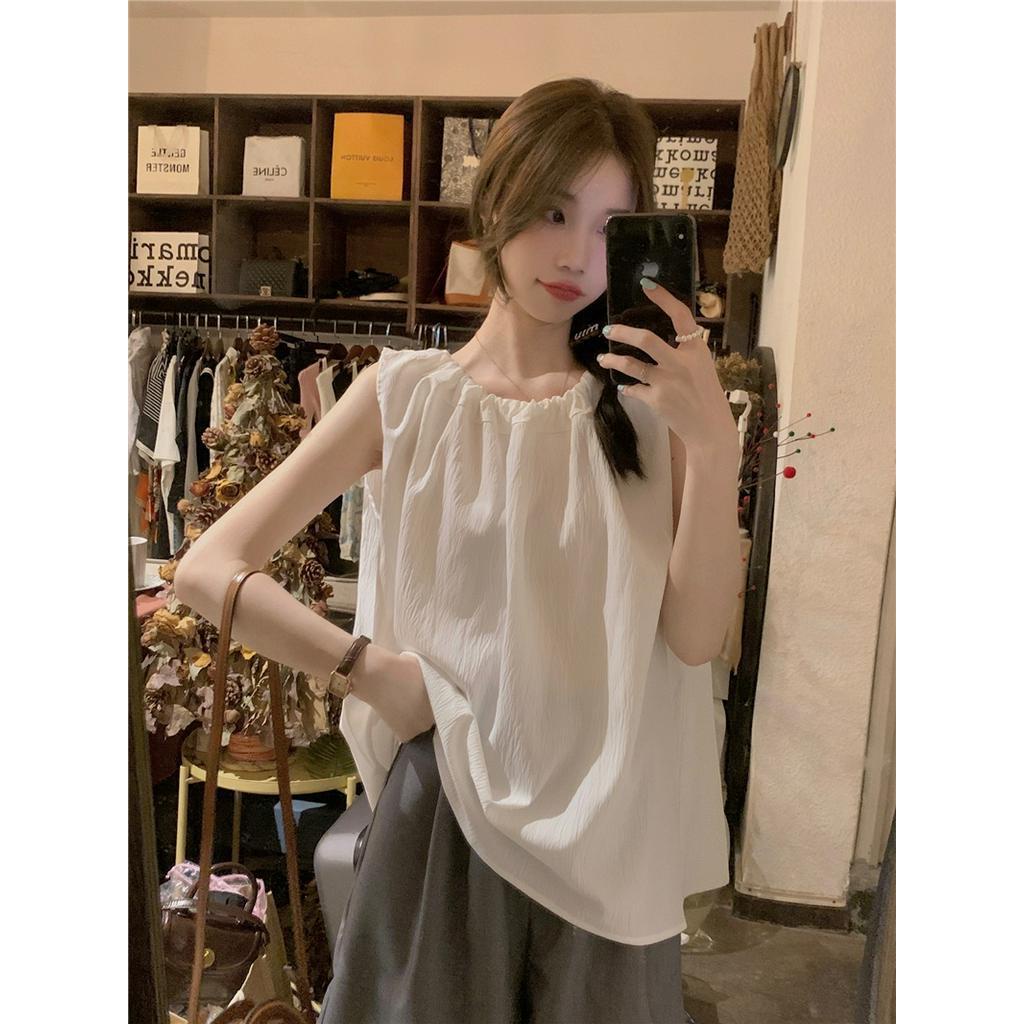 Áo Yếm Cột Dây Dáng Rộng Đơn Giản 63165