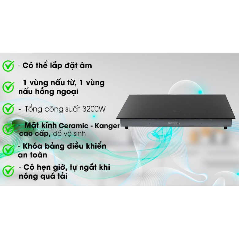 Bếp từ hồng ngoại lắp âm Midea MC-IHD361 - Điện Máy Tại Kho