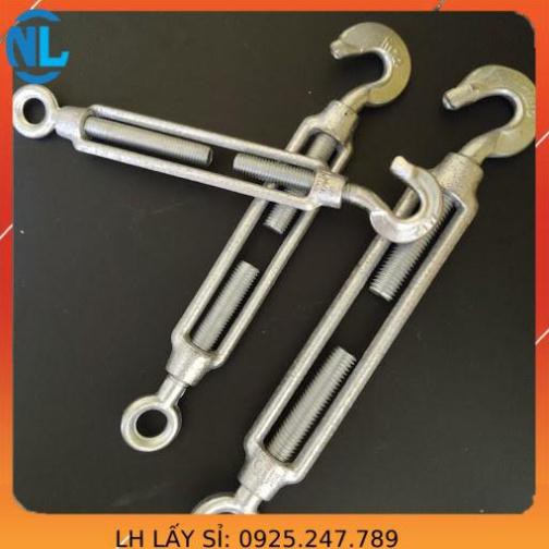Tăng đơ mạ kẽm 1 móc 1 tròn D10mm công ty cáp thép Thái Bình Vina