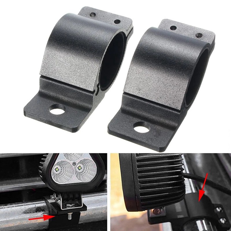 High Quality 2X 2.5Inch Bull Bar Roll Cage Bracket Clamps LED for SUV ATV Truck