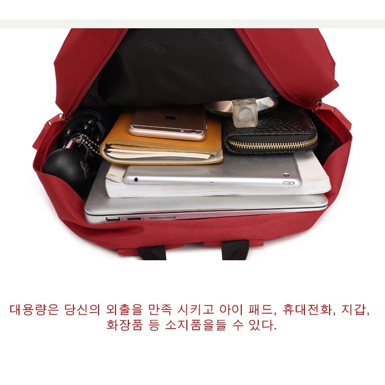 Oxford canvas backpack male shoulder bag junior high school student fashion trend female bag Korean tourist students
