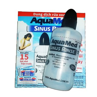 Aquamed Sinus Rinse 240ml - Bình rửa mũi cho bé tốt nhất chính hãng (50 gói)