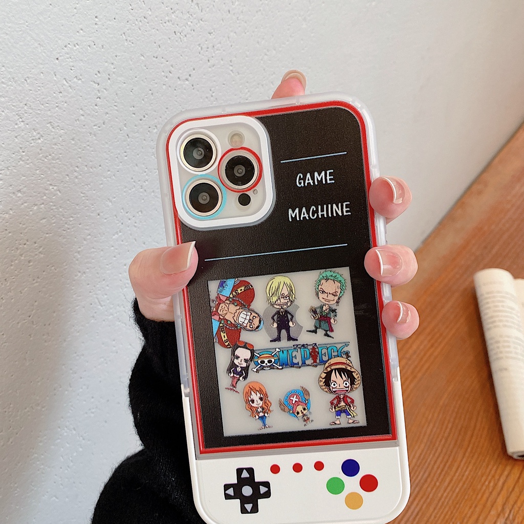 Ốp Lưng one piece Cho iphone 13promax 12pro 11 xsmax xr 7plus 8plus Vua Hải Tặc bảo vệ camera viền vuông