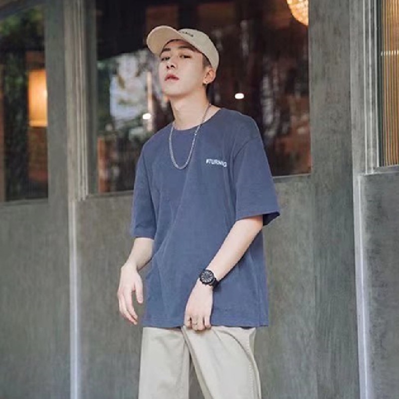 Áo Thun Nam Ngắn Tay Cổ Tròn Thời Trang