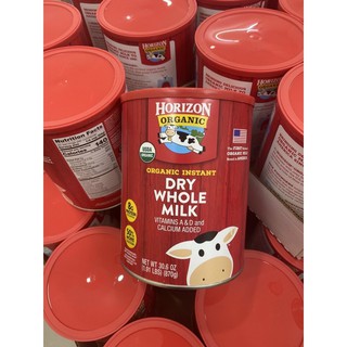 Sữa tươi nguyên kem dạng bột Horizon Organic Dry Whole Milk 870g