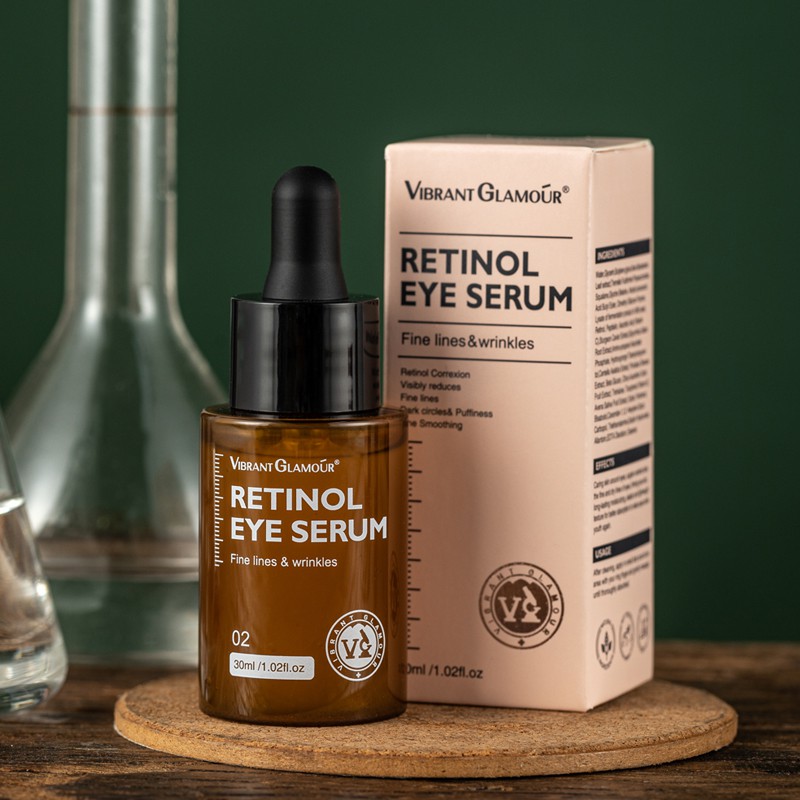 Bộ kem dưỡng mặt retinol VIBRANT GLAMOUR + serum mắt retinol làm săn chắc collagen chống nhăn dưỡng ẩm cao cấp