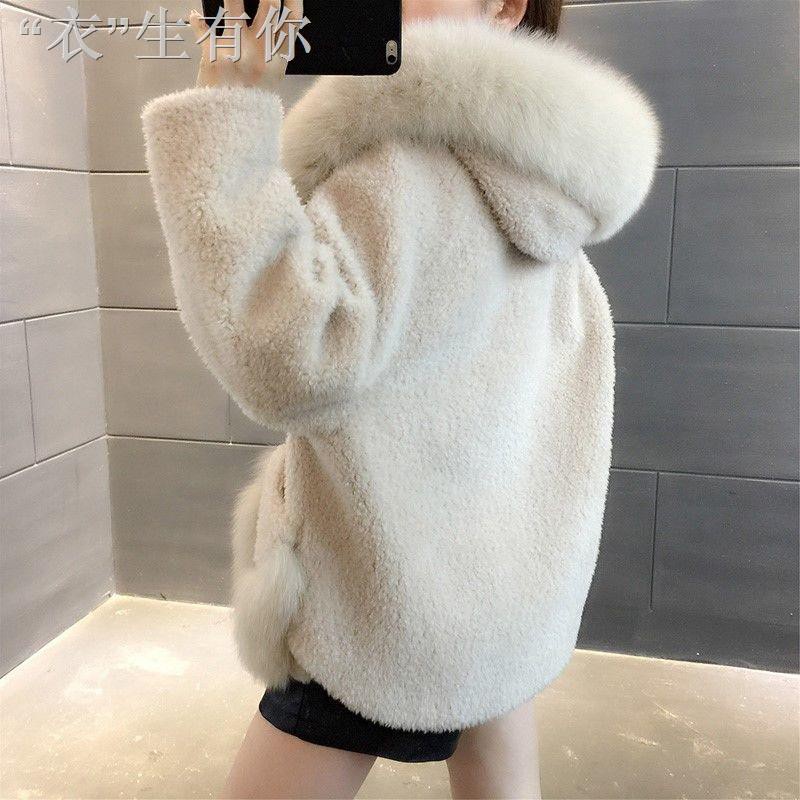 ❐﹍▬9.28▥▤✉Áo Khoác Lông Cừu Có Mũ Trùm Thời Trang Mùa Đông 2020 Dành Cho Nữ | BigBuy360 - bigbuy360.vn