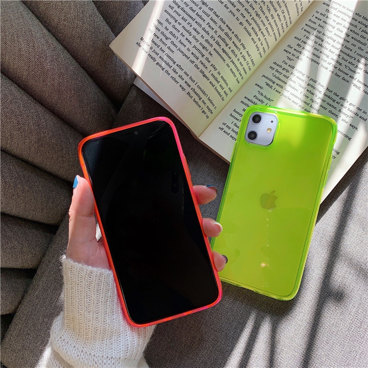 Ốp điện thoại TPU màu neon cho IPHONE 11PROMAX XS X 7 8 7PLUS XR XSMAX 11PRO 8PLUS SE 2020 11 | BigBuy360 - bigbuy360.vn