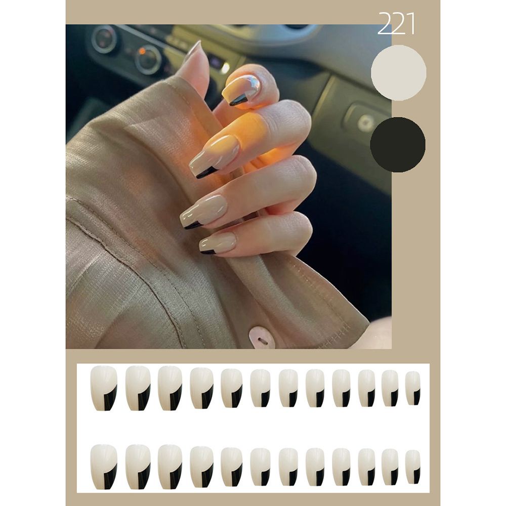 [Hàng mới về] Set 24 móng tay giả dạng gắn có thể tháo rời kèm keo dán