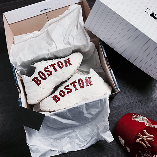 Giày_MLB Boston, Giày Sneaker Boston Da Bò Cao Cấp Đế Cao Tăng Chiều Cao Full Box | BigBuy360 - bigbuy360.vn