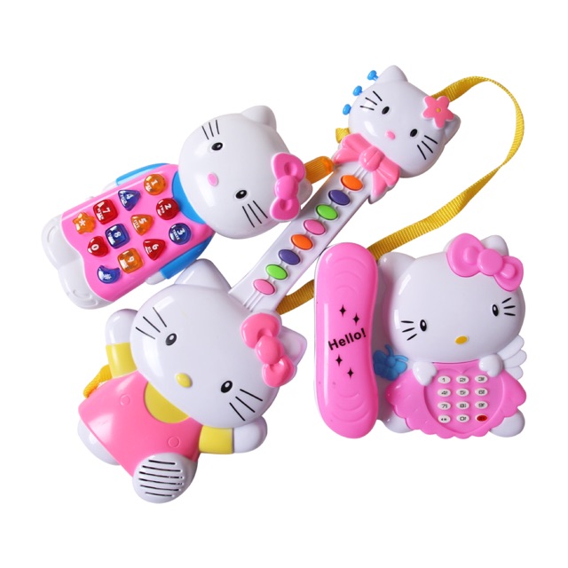 Set đồ chơi đàn nhạc, điện thoại Hellokitty