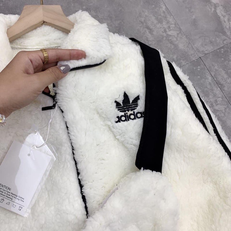 [Mã WARUN27 giảm 12k đơn 99k] ÁO KHOÁC 3 SỌC 🌸 Lông Thể Thao From Rộng Unisex | BigBuy360 - bigbuy360.vn