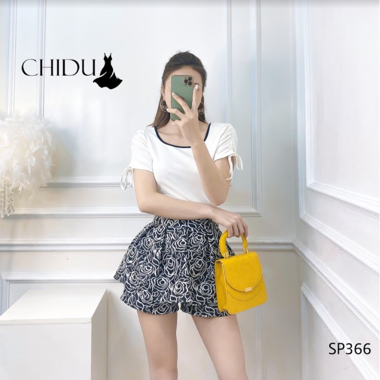 [ Mã WASTAPR giảm 10K đơn 50K] CHIDU Áo phông rút tay nữ tính SP366 | BigBuy360 - bigbuy360.vn