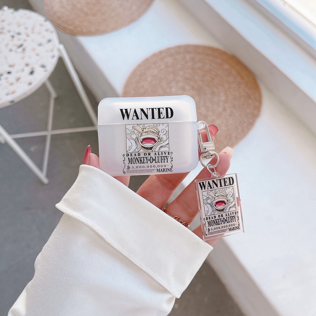 Vỏ Bảo Vệ Hộp Sạc Tai Nghe bluetooth Không Dây airpods 1 2 3 pro gen 2 Họa Tiết Hoạt Hình one piece luffy