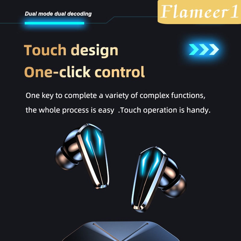 1 Tai Nghe Bluetooth 5.1 Chơi Game Tích Hợp Mic Điều Khiển Cảm Ứng