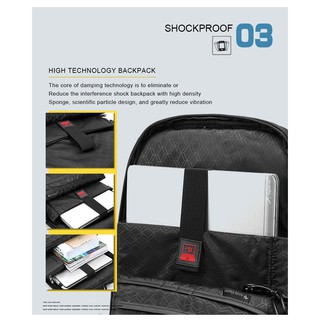 ARCTIC HUNTER Multi-functional Waterproof Laptop Backpack Fits up to 15.6" Bag