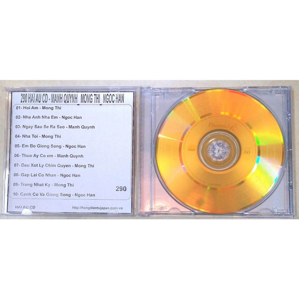 Bộ 4 dĩa ca sĩ mạnh quỳnh ( 357 - 290 )