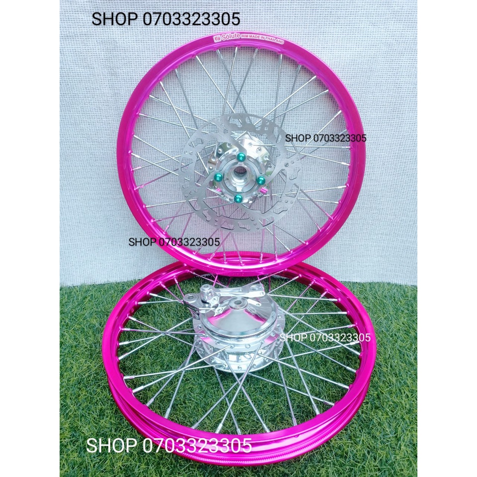 CẶP BÁNH CĂM WAVE DREAM TRƯỚC ĐĨA SAU ĐÙM NIỀN NHÔM HỒNG .SOLUTE.DALE BAN ZAI .SH THÁI KÈM MÁ ỐC VỚI PÁT KIỂU VÀ  ĐĨA  .