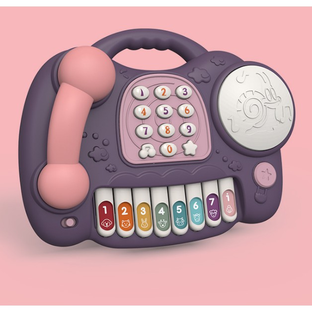 Điện thoại đồ chơi trẻ em LIKETECH TOYS phát âm thanh vui nhộn cho bé thông minh