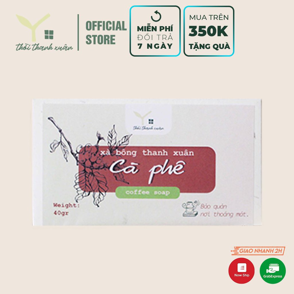 Xà phòng RỬA MẶT Youth Home - Xà bông Cafe Arabica từ thiên nhiên