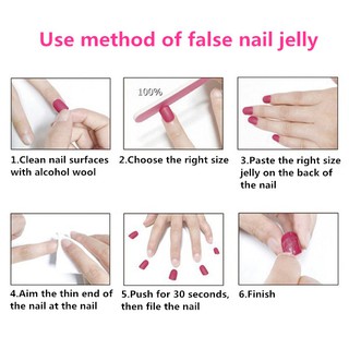 Bộ 24 Móng Tay Giả Ngắn Dễ Thương